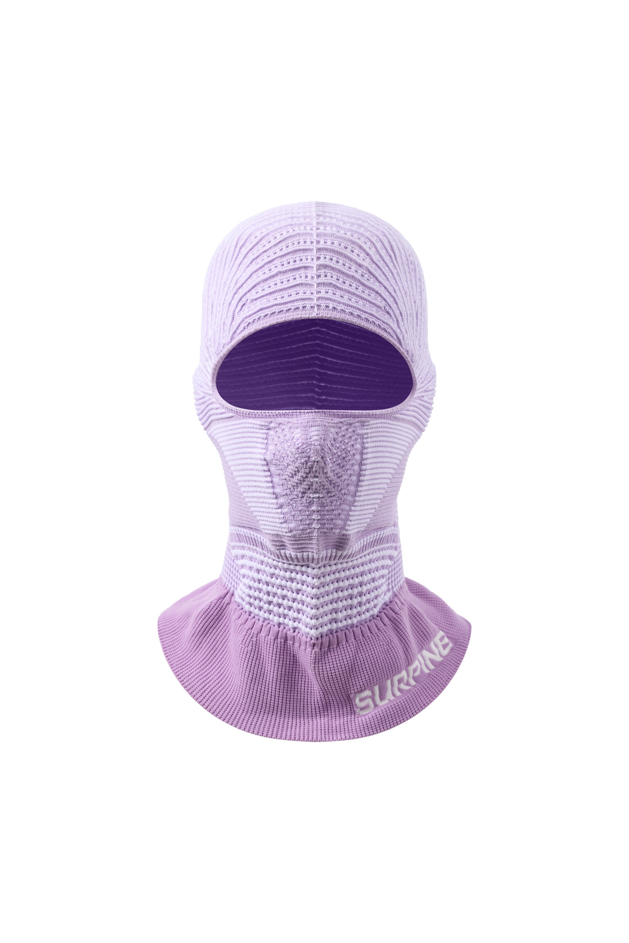 Surpine _ bionic_seamless_balaclava_white_purple_ponytail