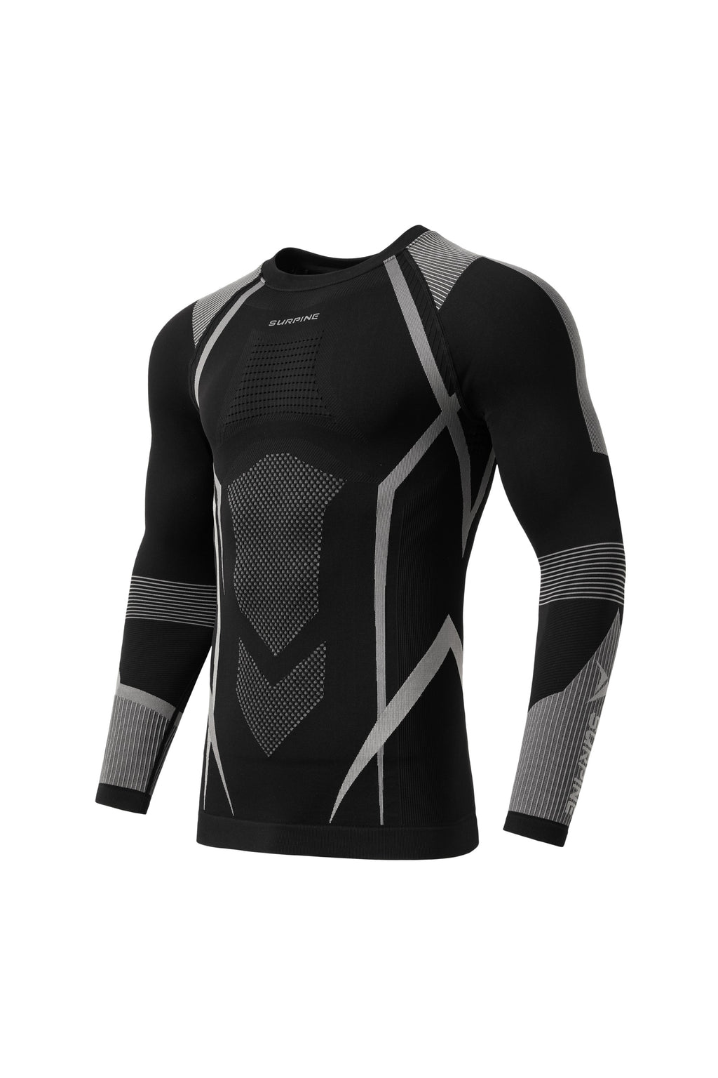 Surpine _ elite_thermal_compression_baselayer_men_black_grey_top