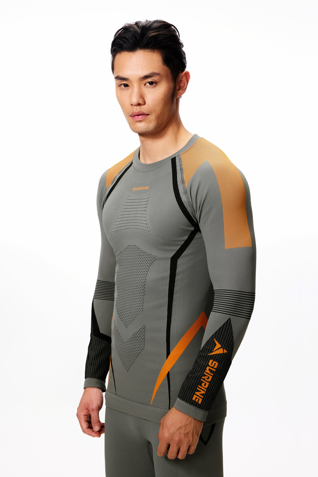 Surpine _ elite_thermal_compression_baselayer_men_grey_orange_feature