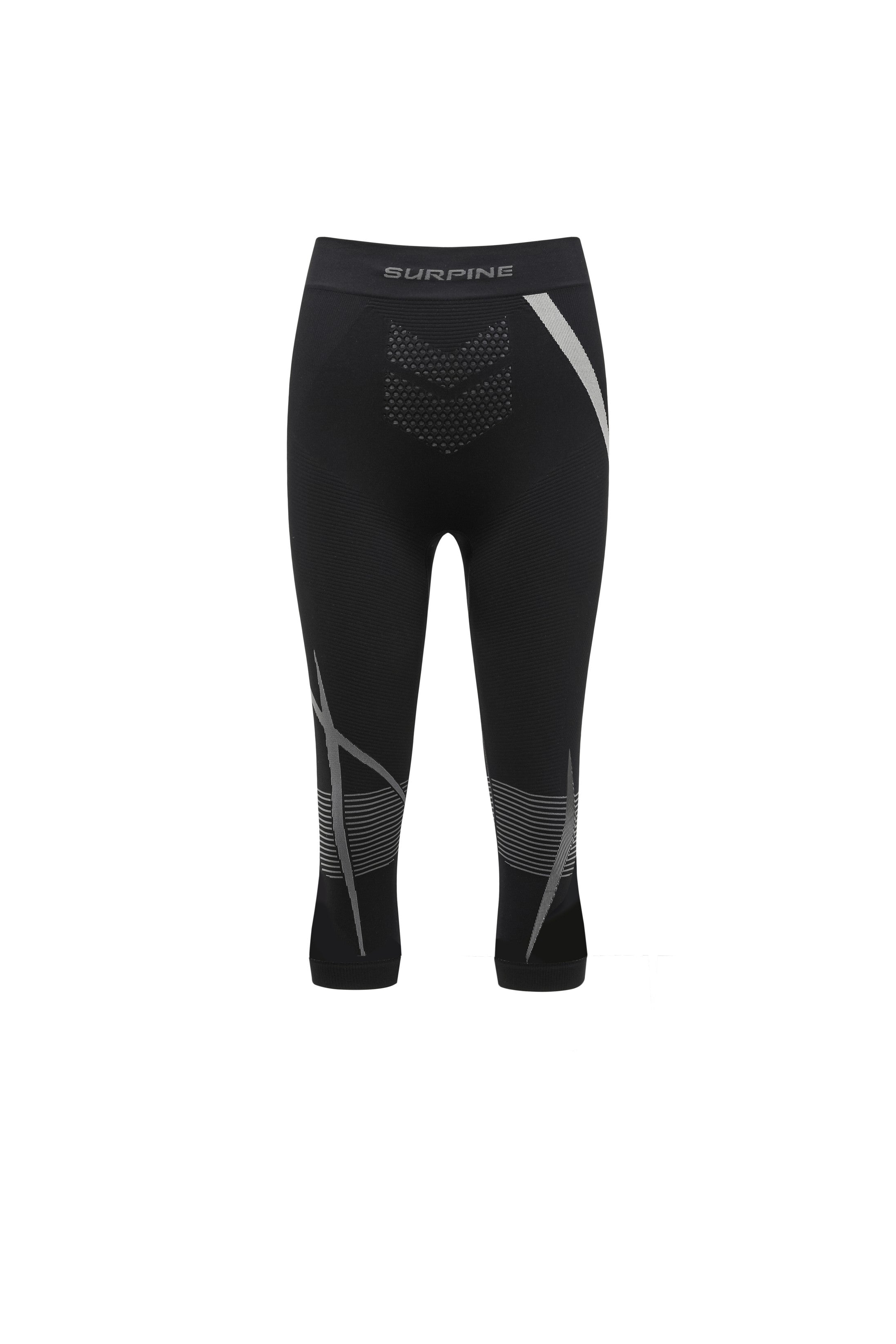 Surpine _ elite_thermal_compression_baselayer_women_black_grey_three_quarter_bottom