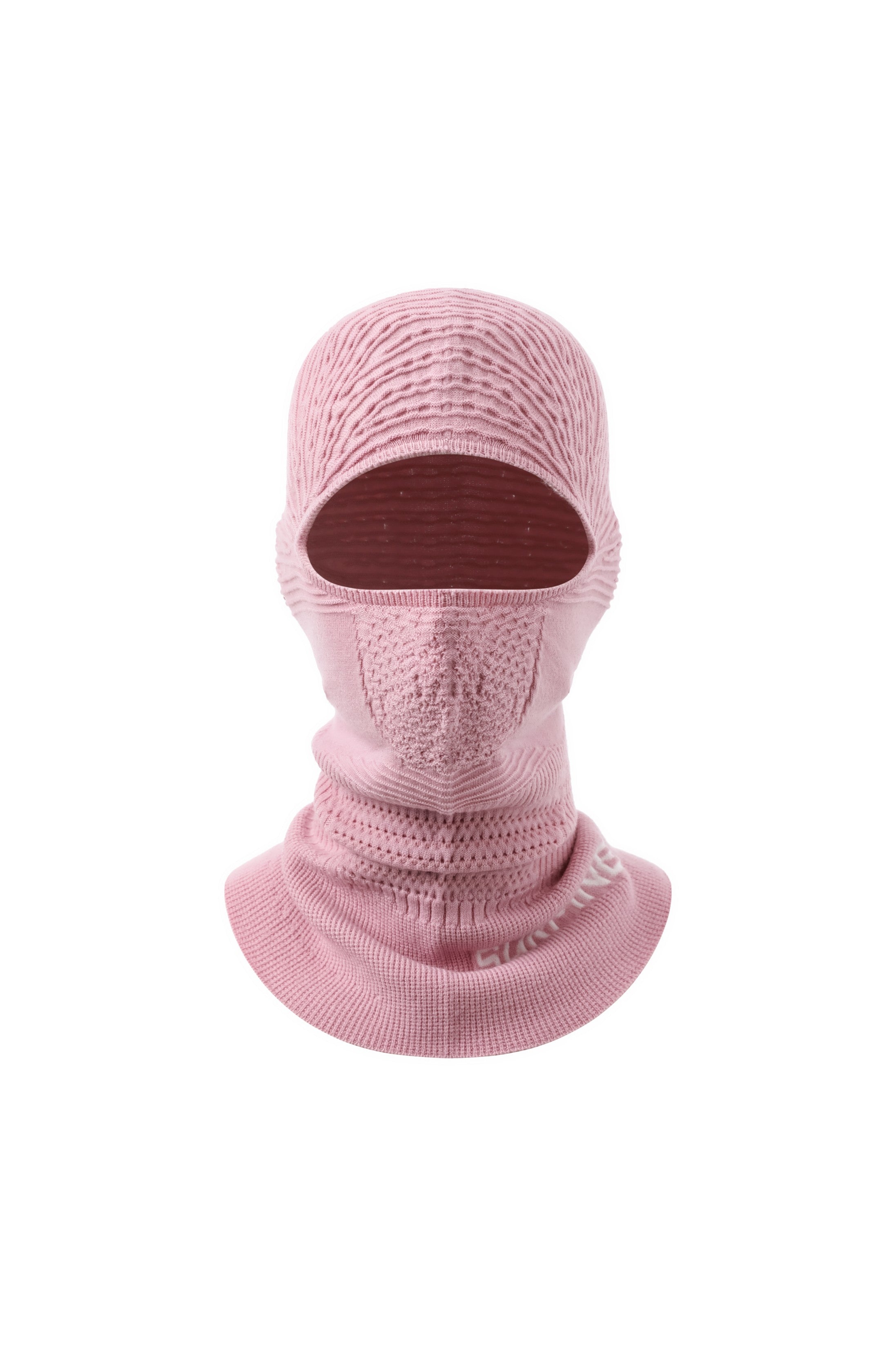 Surpine _ merino_bionic_seamless_balaclava_misty_pink_ponytail