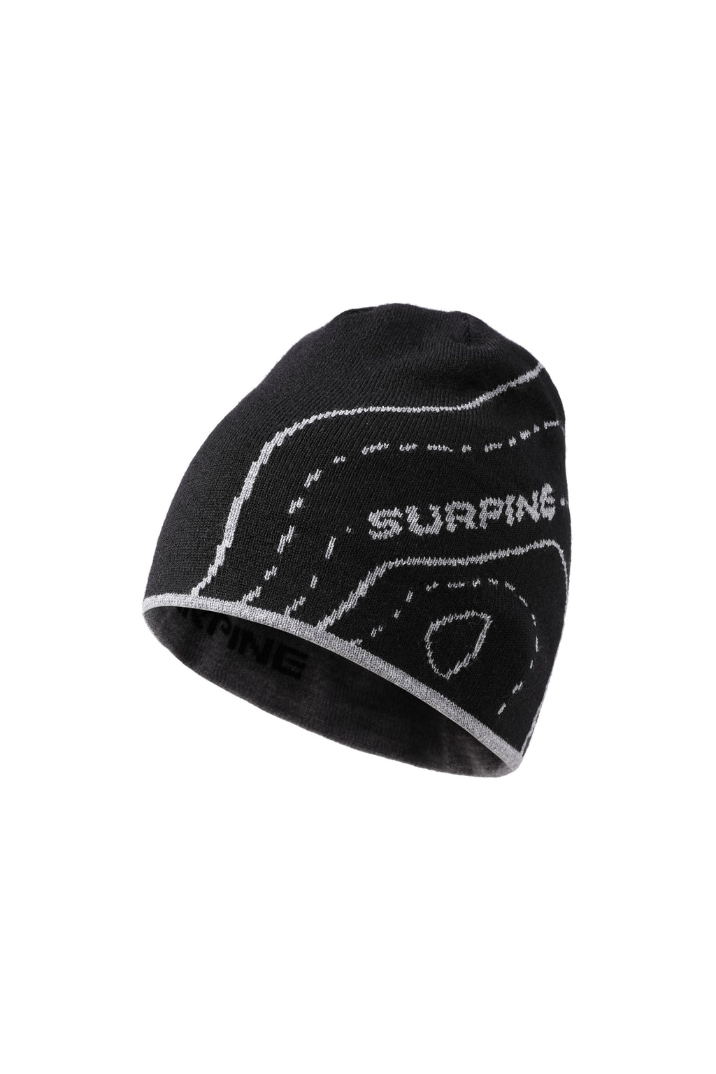 Surpine _ merino_knit_beanie_sandstone_grey_reverse_side