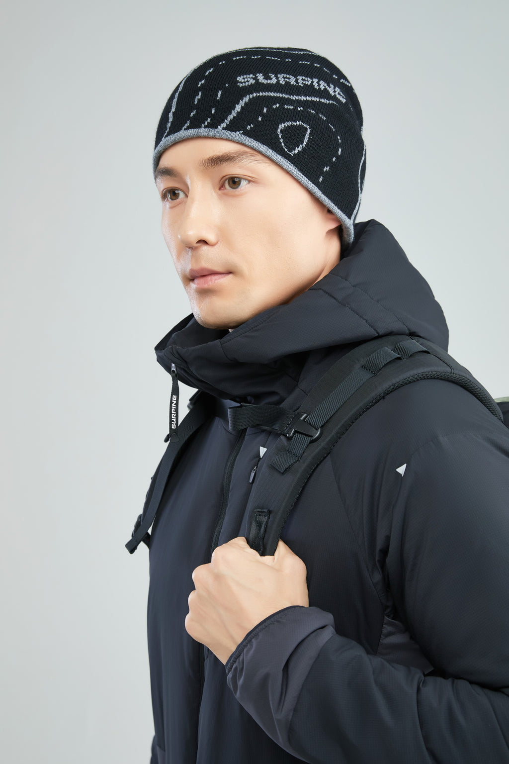 Surpine _ merino_knit_beanie_sandstone_grey_reverse_side_side_2