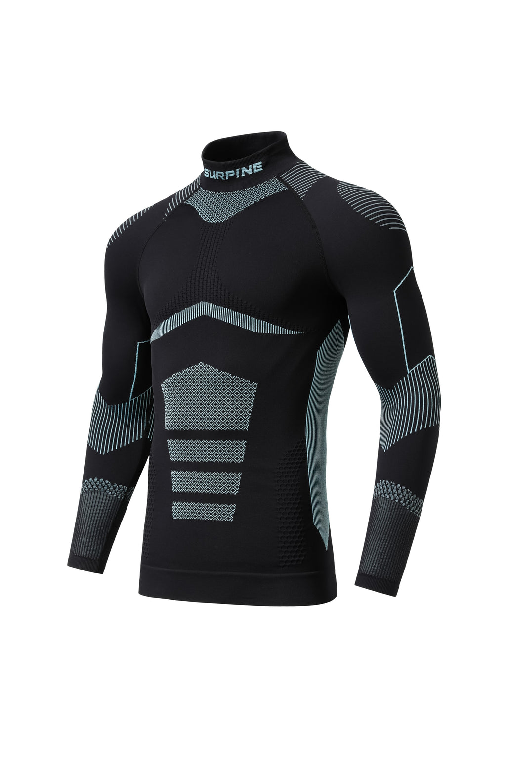 Surpine _ pro_thermal_compression_baselayer_men_black_blue_top