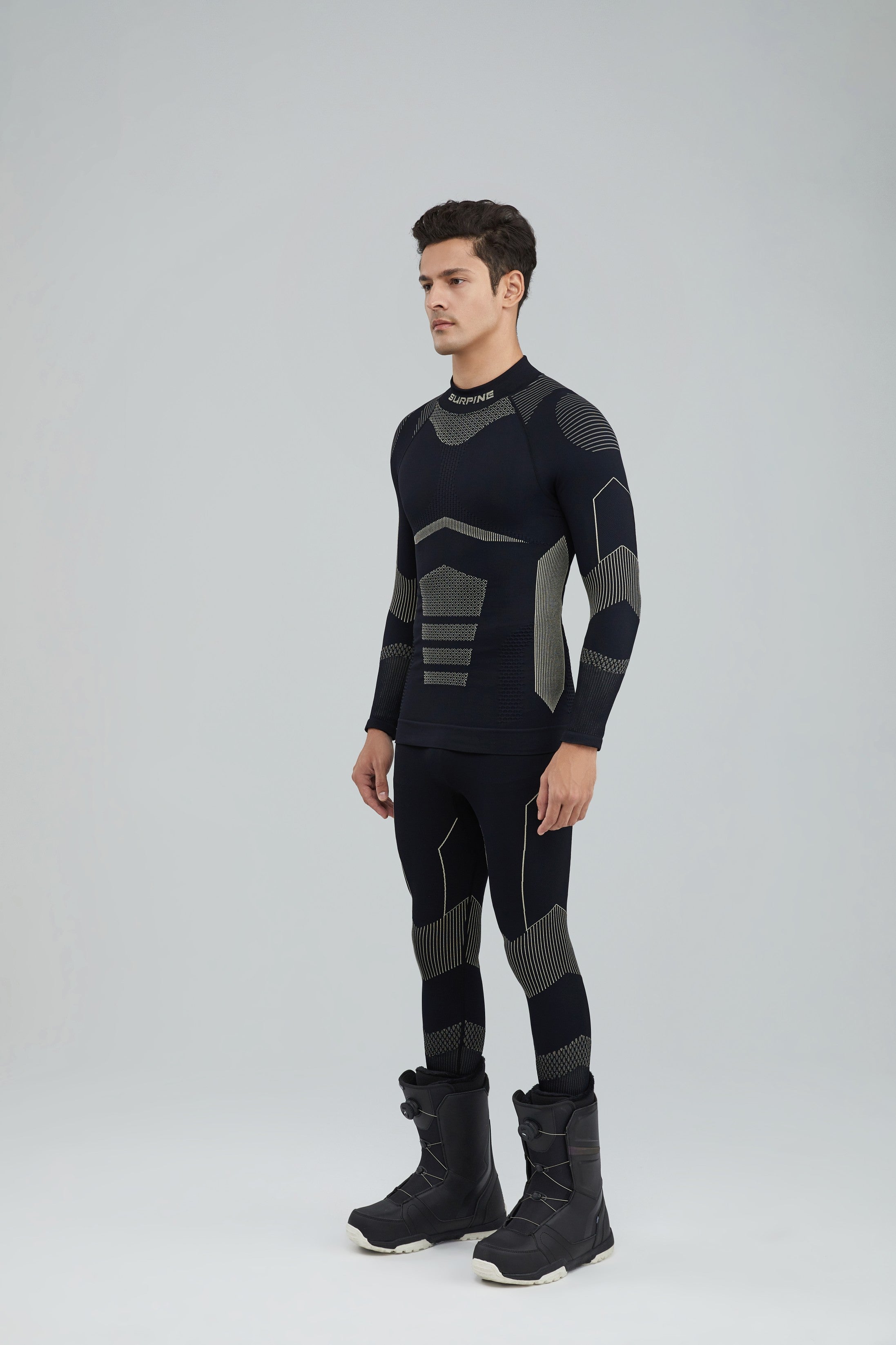 Surpine _ pro_thermal_compression_baselayer_men_black_gold_side