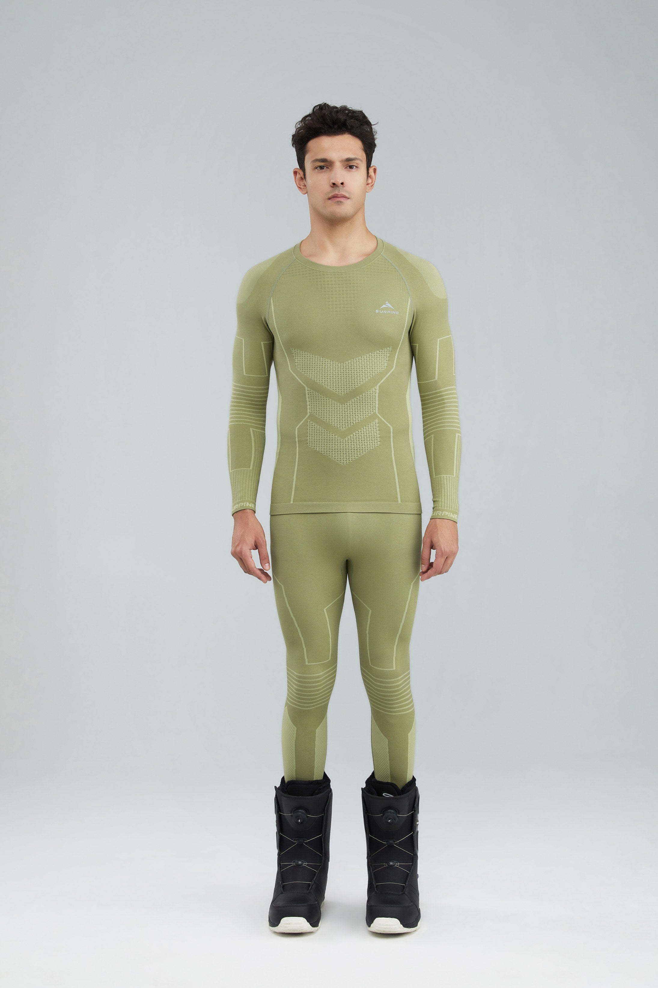 Surpine _ thermal_compression_baselayer_men_blue_grey_green_front
